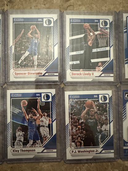 2024 Panini Donruss Basketball Dallas Mavericks Team Set (10 cards)
