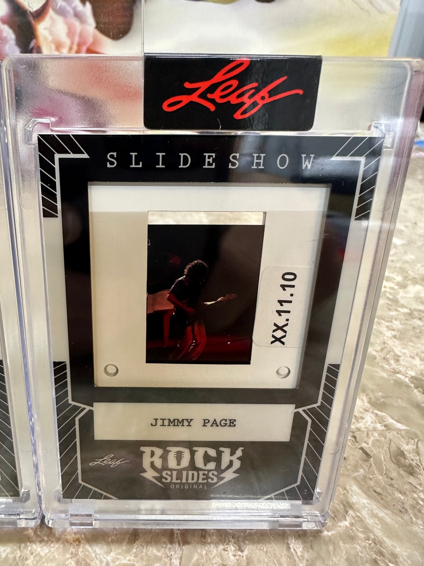 2026 Leaf Slideshow JIMMY PAGE Led Zeppelin Metal /25 + 3 Base 4-Slide LOT