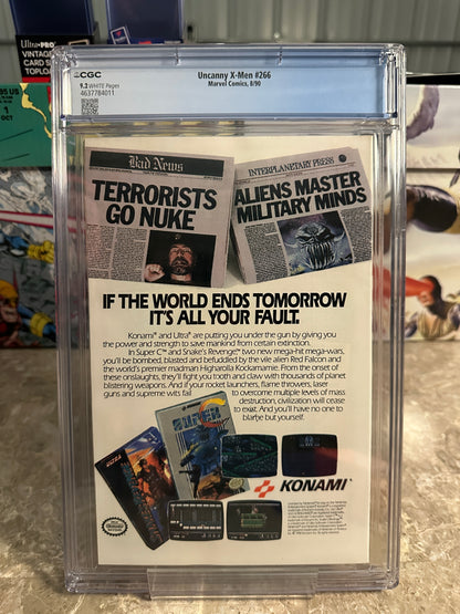 Uncanny X-Men #266 CGC 9.2 (Marvel 1990) - New Case