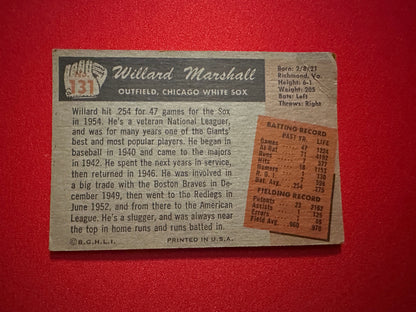 1955 BOWMAN Chicago White Sox 3-Card Lot - Michaels / Marshall / Chakales