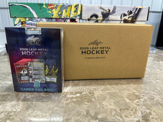 Leaf Metal Hockey Hobby 12-Box Case (2026)