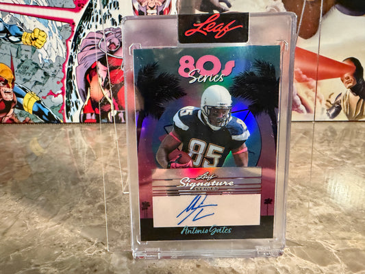 Antonio Gates 2026 Leaf Signature Series 80s Series Auto Blue 1/1