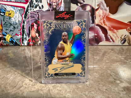 Shaquille O’Neal 2026 Leaf Signature Series Enshrined Auto Blue 1/1