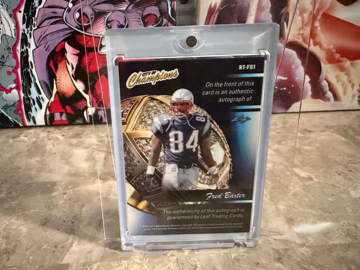 Fred Baxter 2026 Leaf City of Champions Ring Team Auto Silver /35