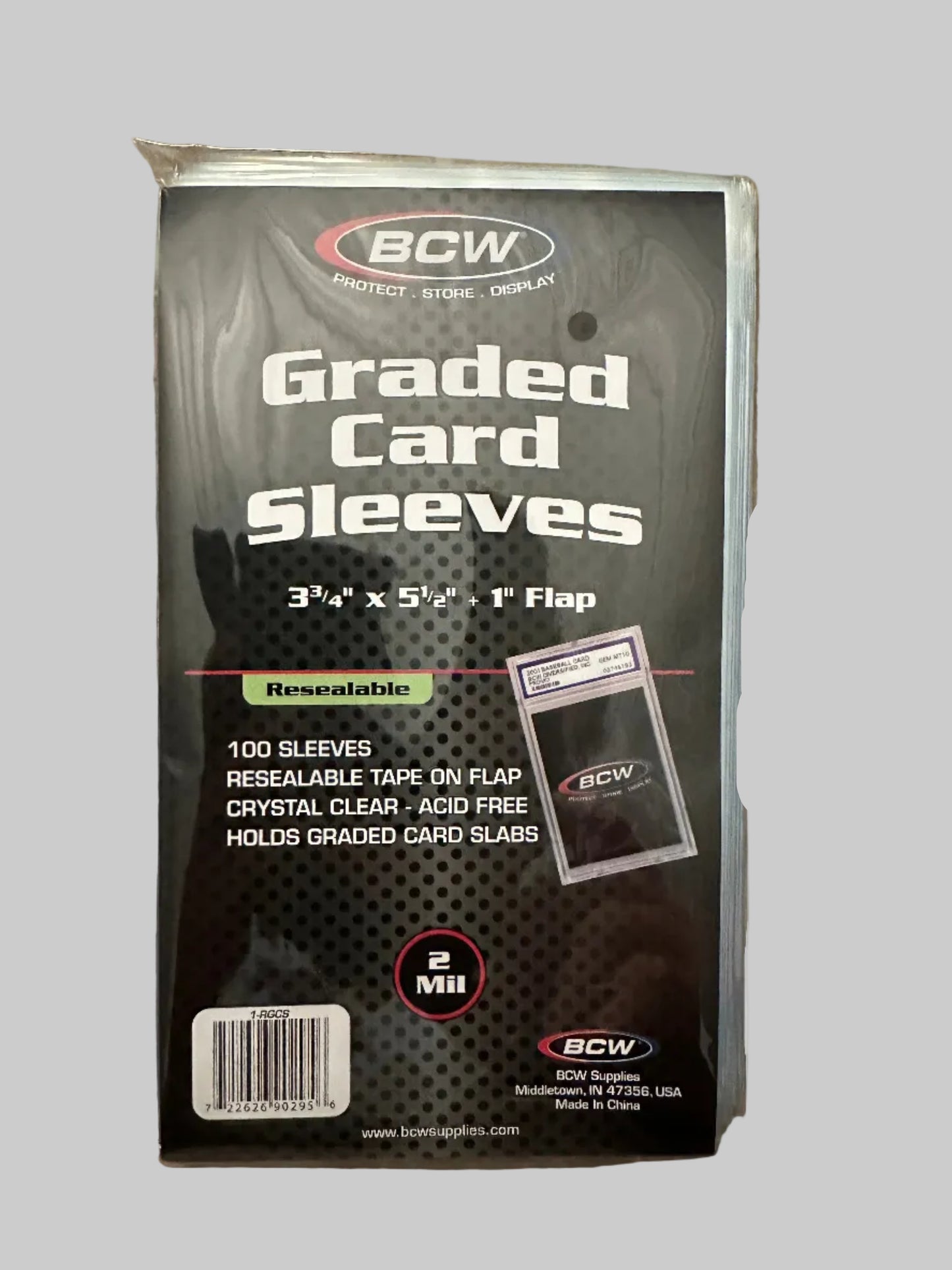 BCW Graded Card Sleeves (100 Sleeve Pack)