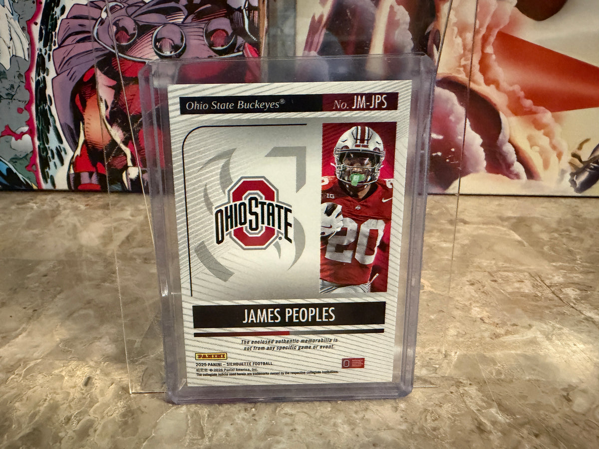 James Peoples 2025 Panini Silhouette Football Jumbo Memorabilia /49