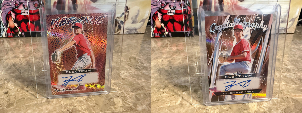 2026 Leaf Electrum Tyler Bremner Vibrance Crystallography Auto 2-Card Lot