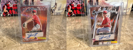 2026 Leaf Electrum Tyler Bremner Vibrance Crystallography Auto 2-Card Lot