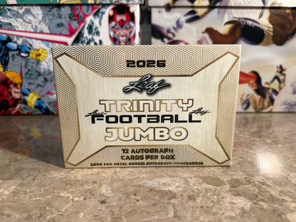 2026 Leaf Trinity Football Jumbo Hobby Box