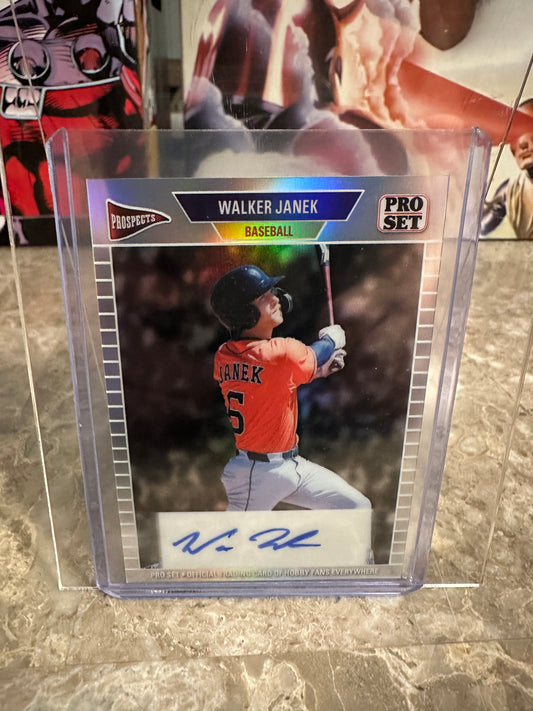 Walker Janek 2026 Pro Set 1989 Mini Silver Prismatic Autograph /20