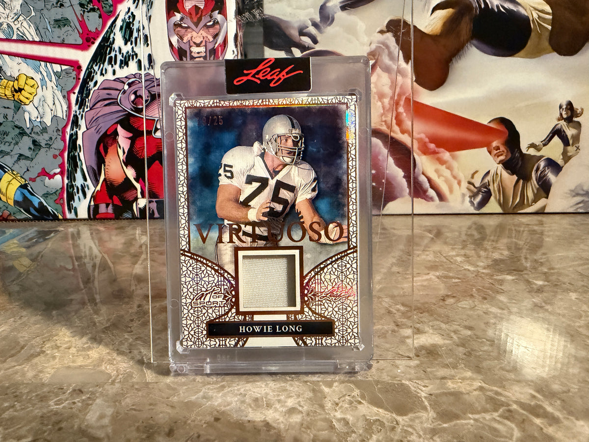 Howie Long 2026 Leaf Art of Sport Virtuoso Swatch Patch /25