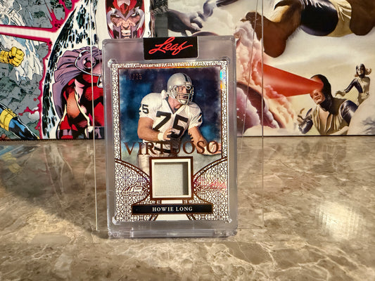 Howie Long 2026 Leaf Art of Sport Virtuoso Swatch Patch /25