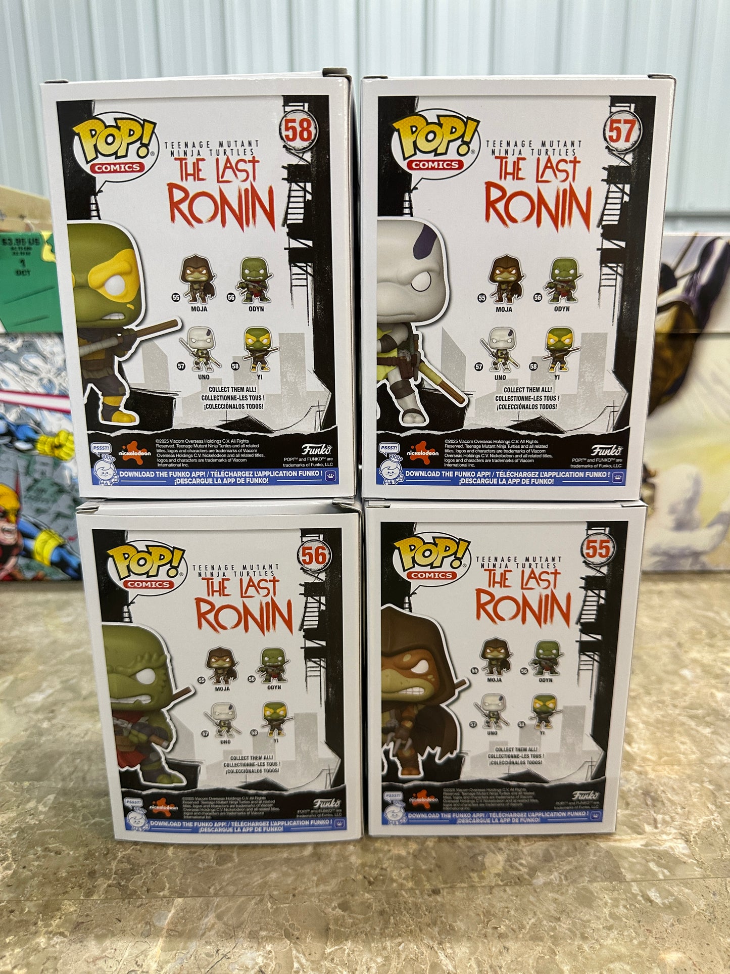 TMNT: The Last Ronin Funko Pop! Vinyl Figure Wave 5 - Full Set
