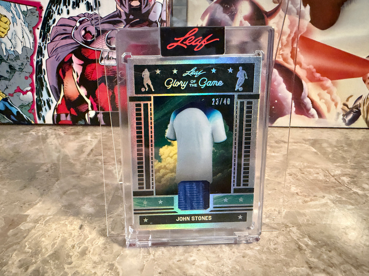 John Stones 2026 Leaf Glory Of The Game Soccer Game-Used Patch /40
