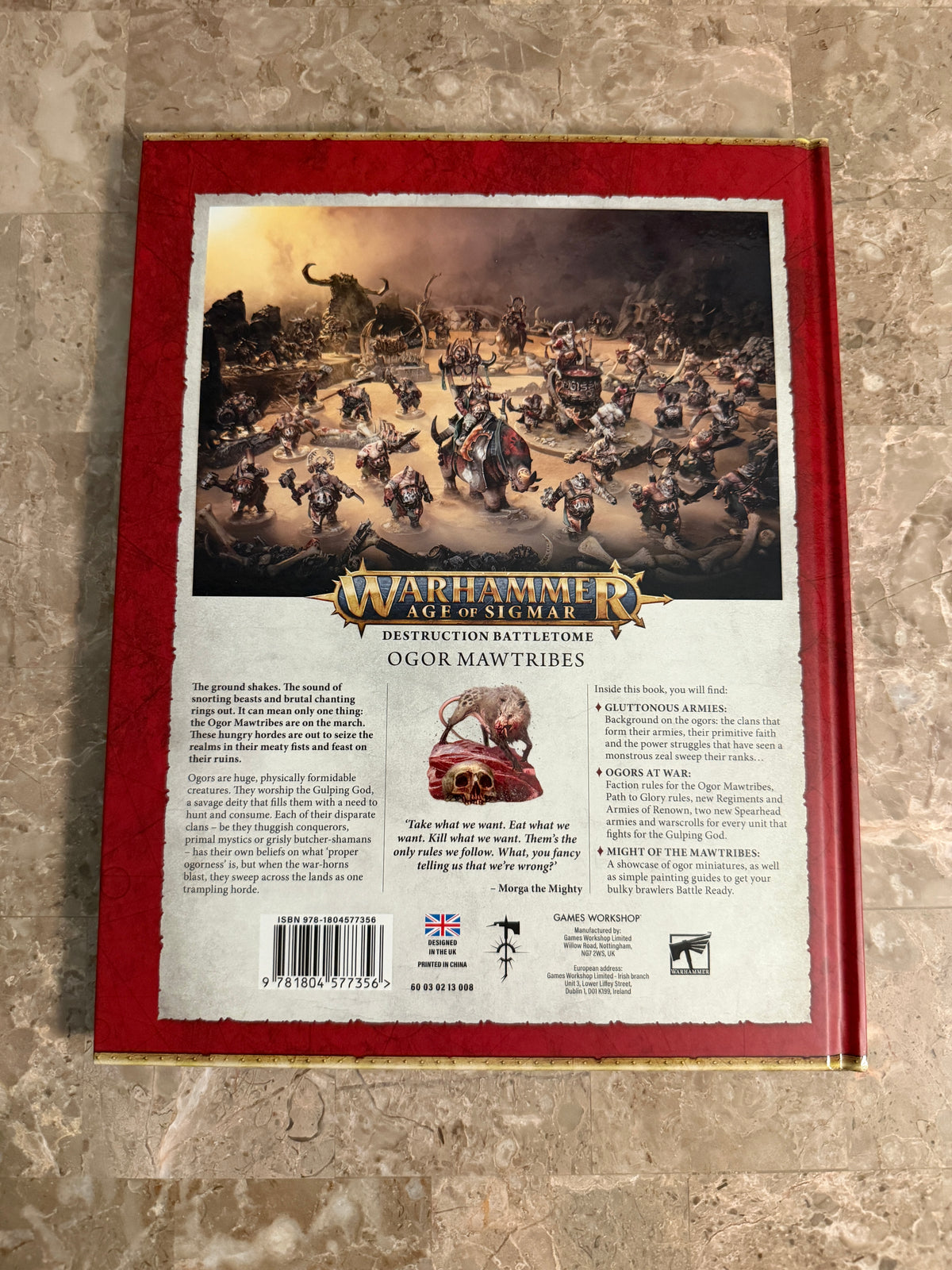 Warhammer: Age of Sigmar – Destruction Battletome: Ogor Mawtribes HC Rulebook