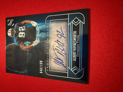 Albert Haynesworth 2025 Panini Silhouette Football Profile Signatures /199