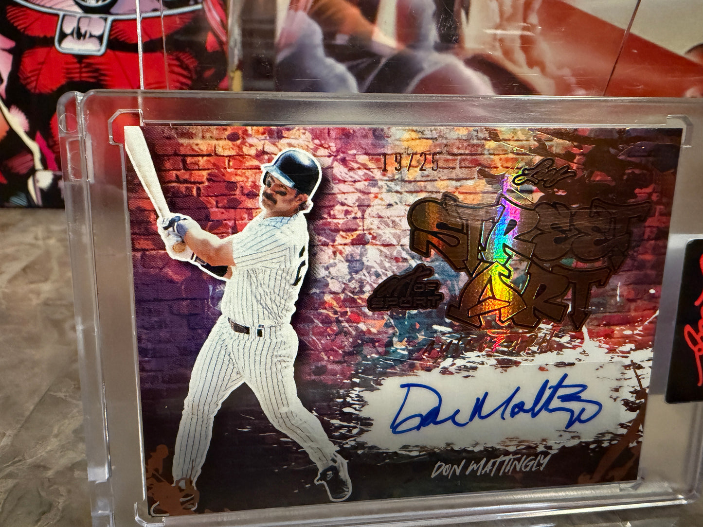 Don Mattingly 2026 Leaf Art of Sport Street Art Auto Bronze /25