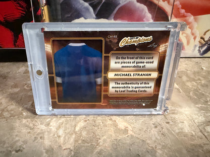 Michael Strahan 2026 Leaf City of Champions Materials Triple Game-Used /40
