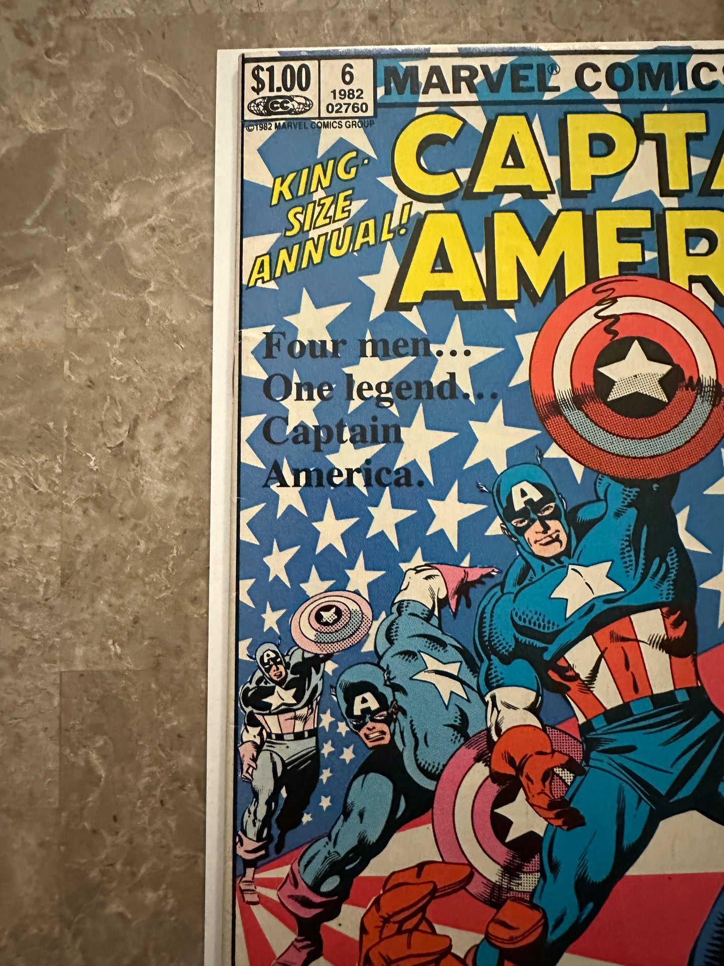 Captain America Annual #6 Newsstand FN/VF 7.0 (1982 Marvel)