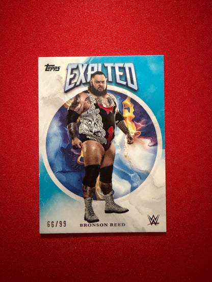 Bronson Reed 2026 Topps Exalted WWE Exalted Base Aqua /99 #42
