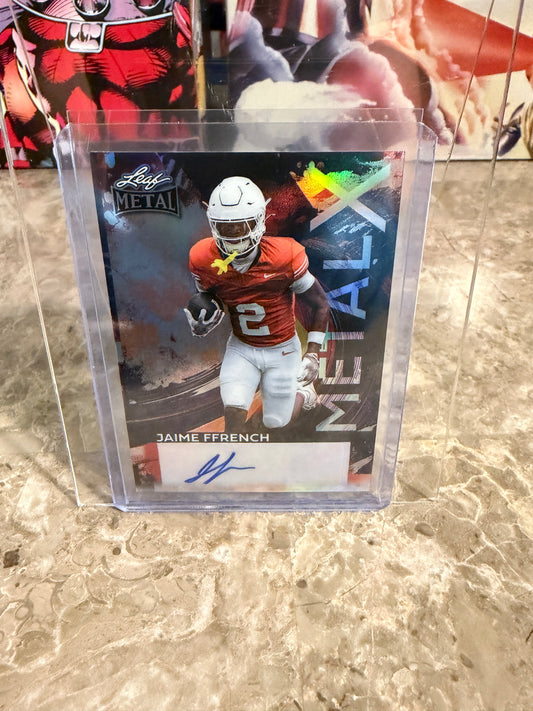 2026 Leaf Metal Football Jamie Ffrench Metal X Prismatic 1/1