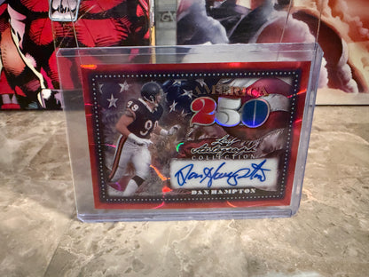 Dan Hampton 2026 Leaf Autograph Collection America 250 Auto Red Lava 1/1