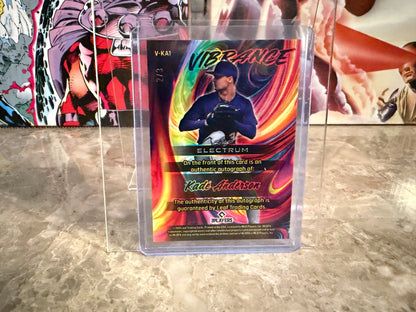 2026 Leaf Electrum Baseball Kade Anderson Vibrance Auto /3