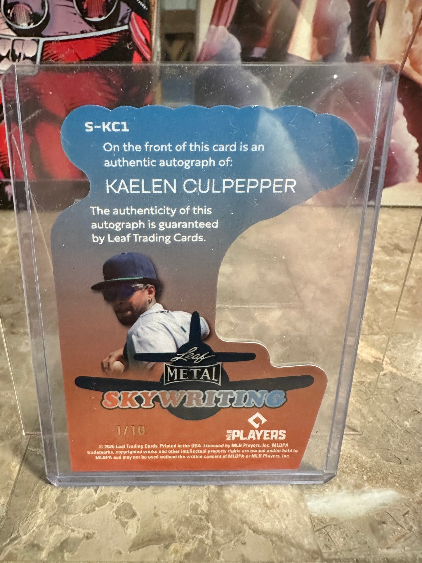 2026 Leaf Metal Kaelen Culpepper SKYWRITING Die-Cut Auto 1/10 - BOOKEND