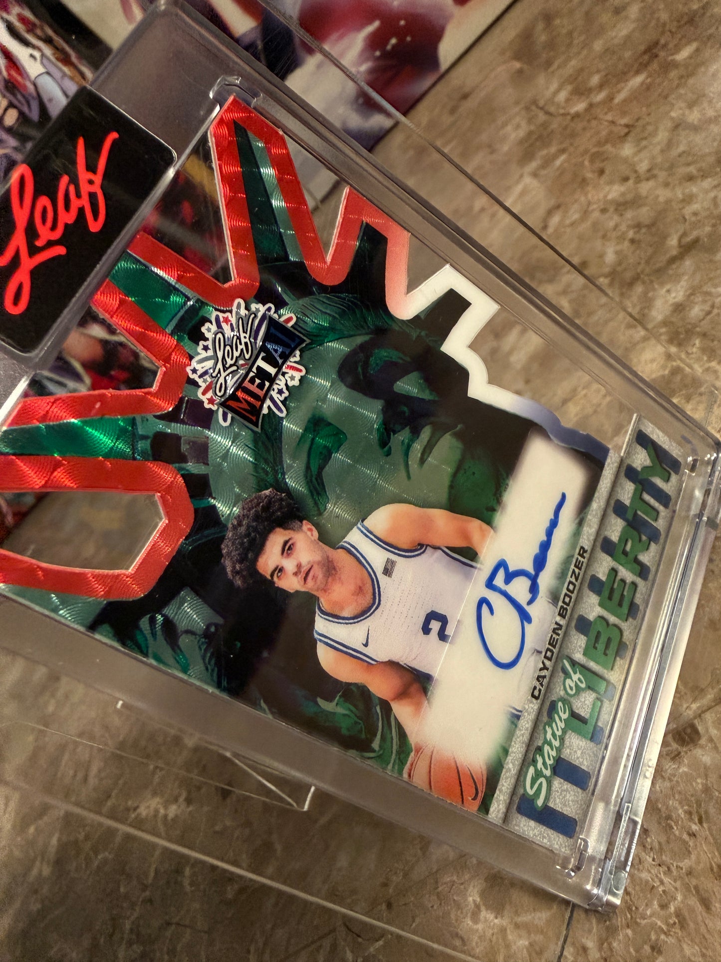 2026 Leaf Metal Independence Day Boozer Auto Super Prismatic Lot – Cayden & Cameron