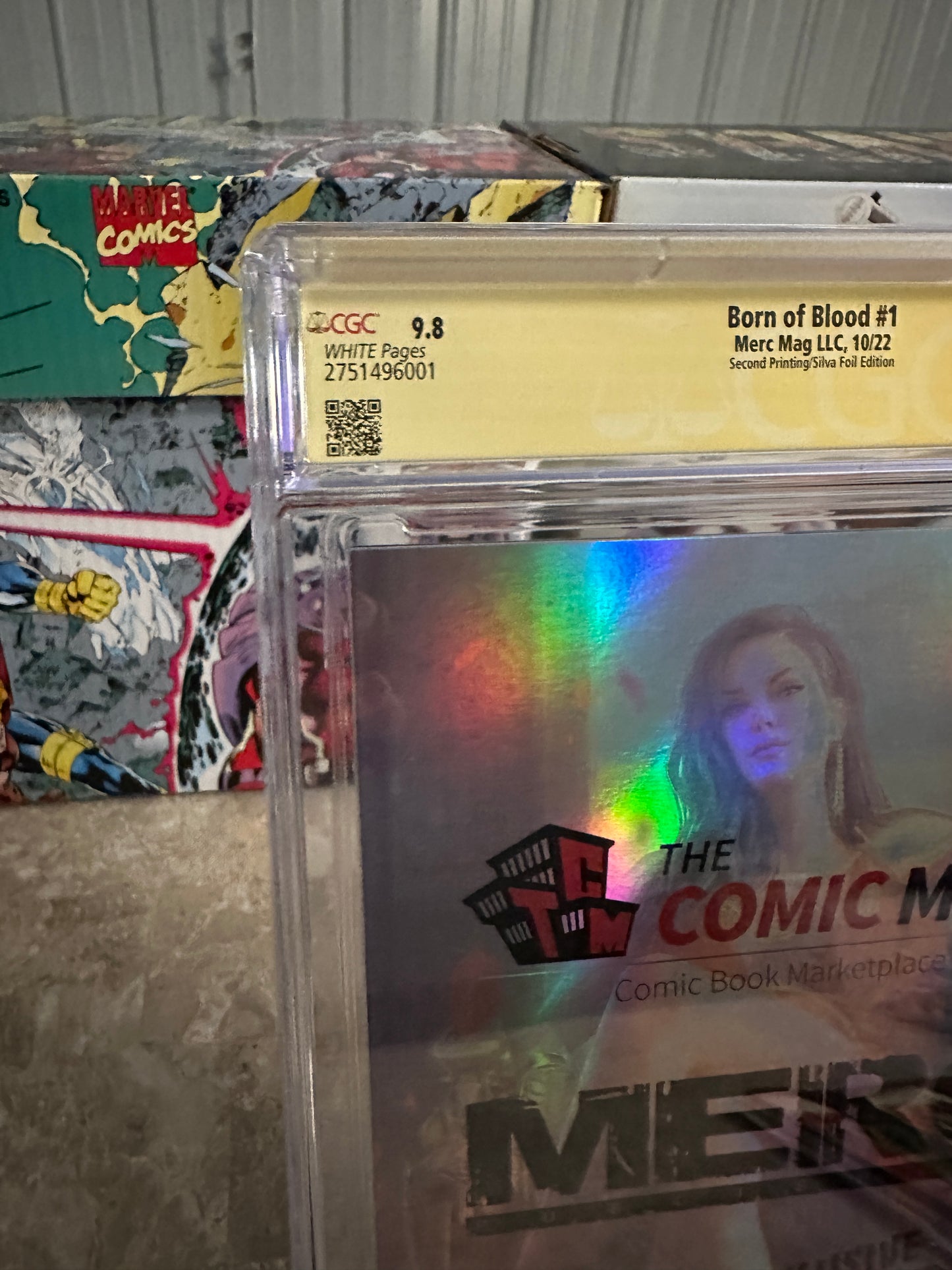 Born of Blood #1 CGC 9.8 2nd Print Foil SS Silva & Dolan (2022 Merc Mag LLC)