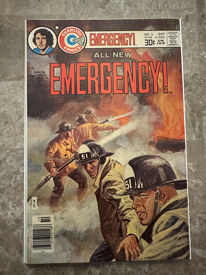 Emergency #3 VF 8.0-8.5 (Charlton 1976) - Gorgeous Copy, Pressable