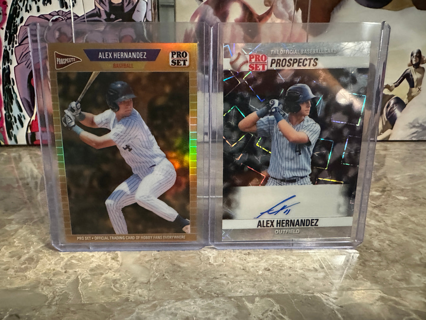 Alex Hernandez 2026 Leaf Pro Set Two-Card Prospect Lot 1/1s