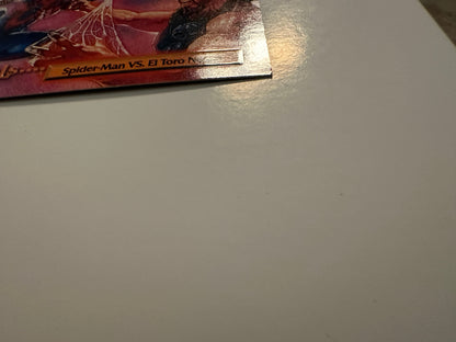 Spider-Man vs El Toro Negro #50 (1996 Marvel Fleer Spider-Man Premium)
