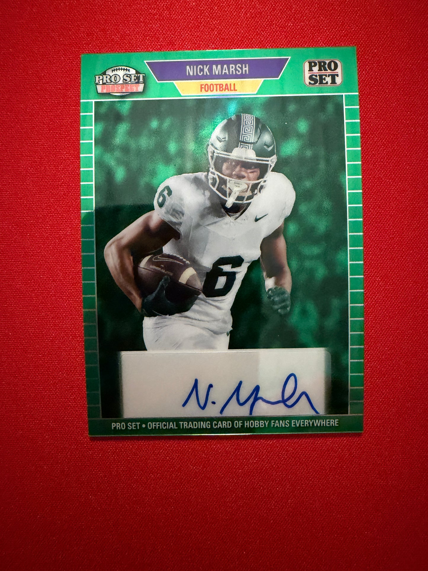 Nick Marsh 2026 Leaf Pro Set Metal 1989 Auto Green 1/3 Bookend Color Match