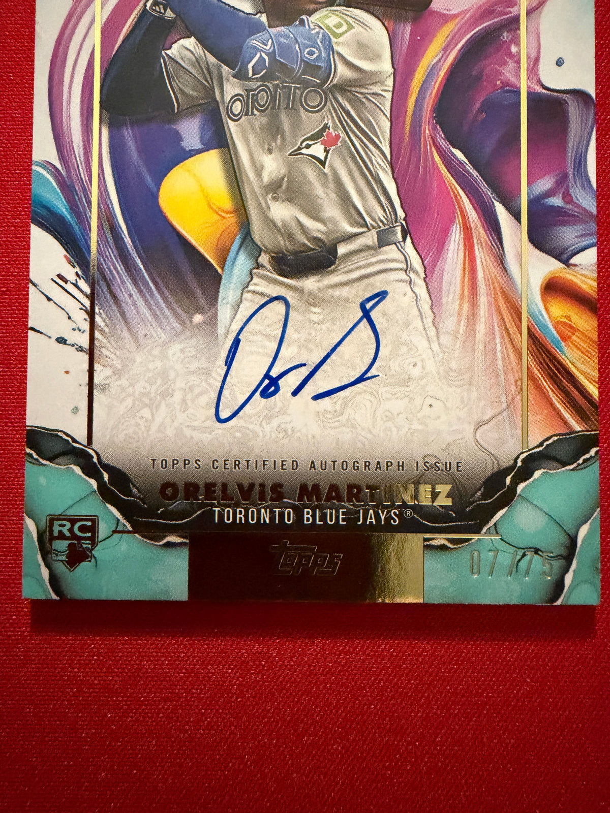 2025 Topps Inception Orelvis Martinez Rookies Emerging Star Auto /75 RC #RESA-OM