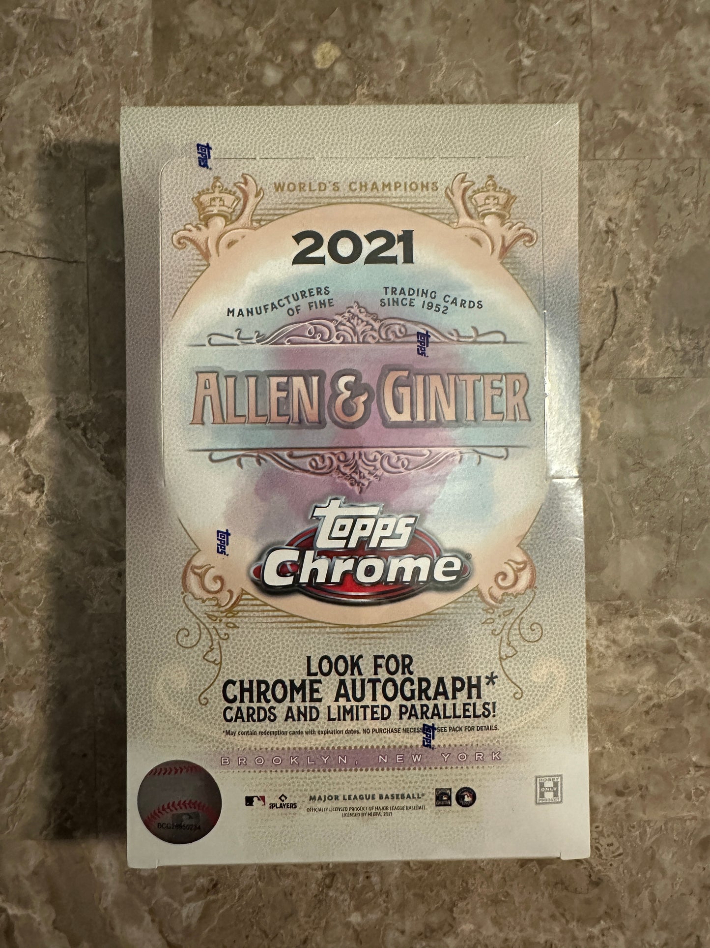 2021 Topps Chrome Allen & Ginter Baseball Hobby Box