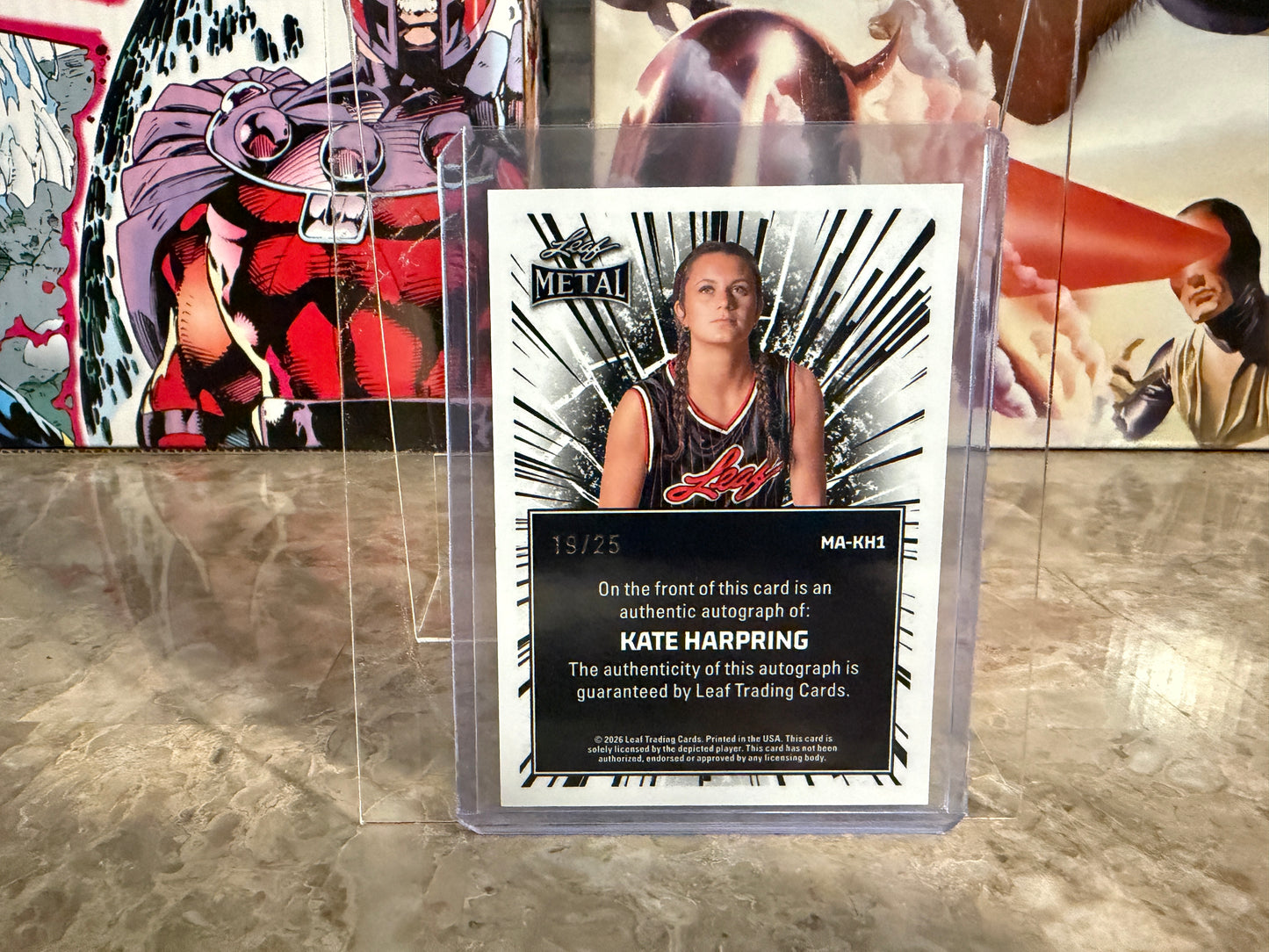 Kate Harpring 2026 Leaf Metal Women of Sport Metal On-Card Auto /25