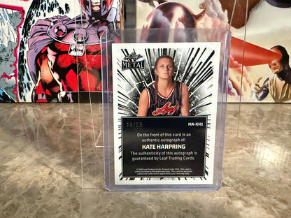 Kate Harpring 2026 Leaf Metal Women of Sport Metal On-Card Auto /25
