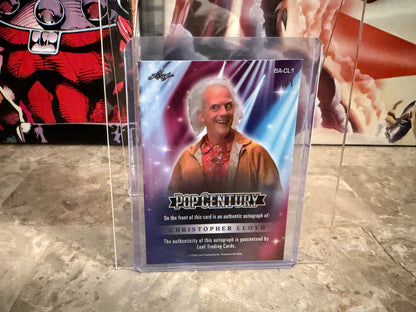 Christopher Lloyd 2026 Leaf Pop Century Base Red Shimmer 1/1