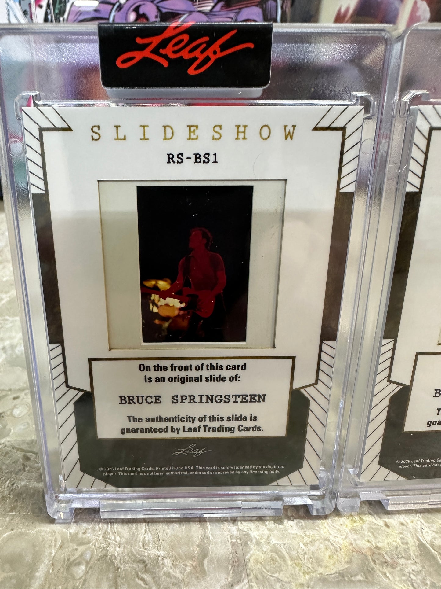 2026 Leaf Slideshow BRUCE SPRINGSTEEN E-Street Band 3-Slide PRODUCTION LOT
