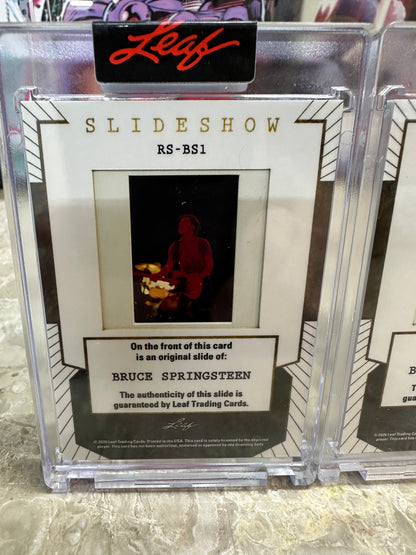 2026 Leaf Slideshow BRUCE SPRINGSTEEN E-Street Band 3-Slide PRODUCTION LOT