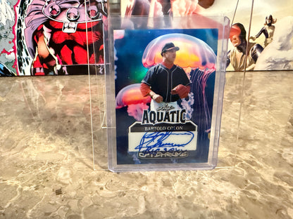 Bartolo Colon 2025 Leaf Optichrome Baseball Aquatic Auto Jellyfish 1/1 Inscription Big Sexy