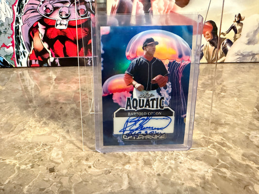 Bartolo Colon 2025 Leaf Optichrome Baseball Aquatic Auto Jellyfish 1/1 Big Sexy