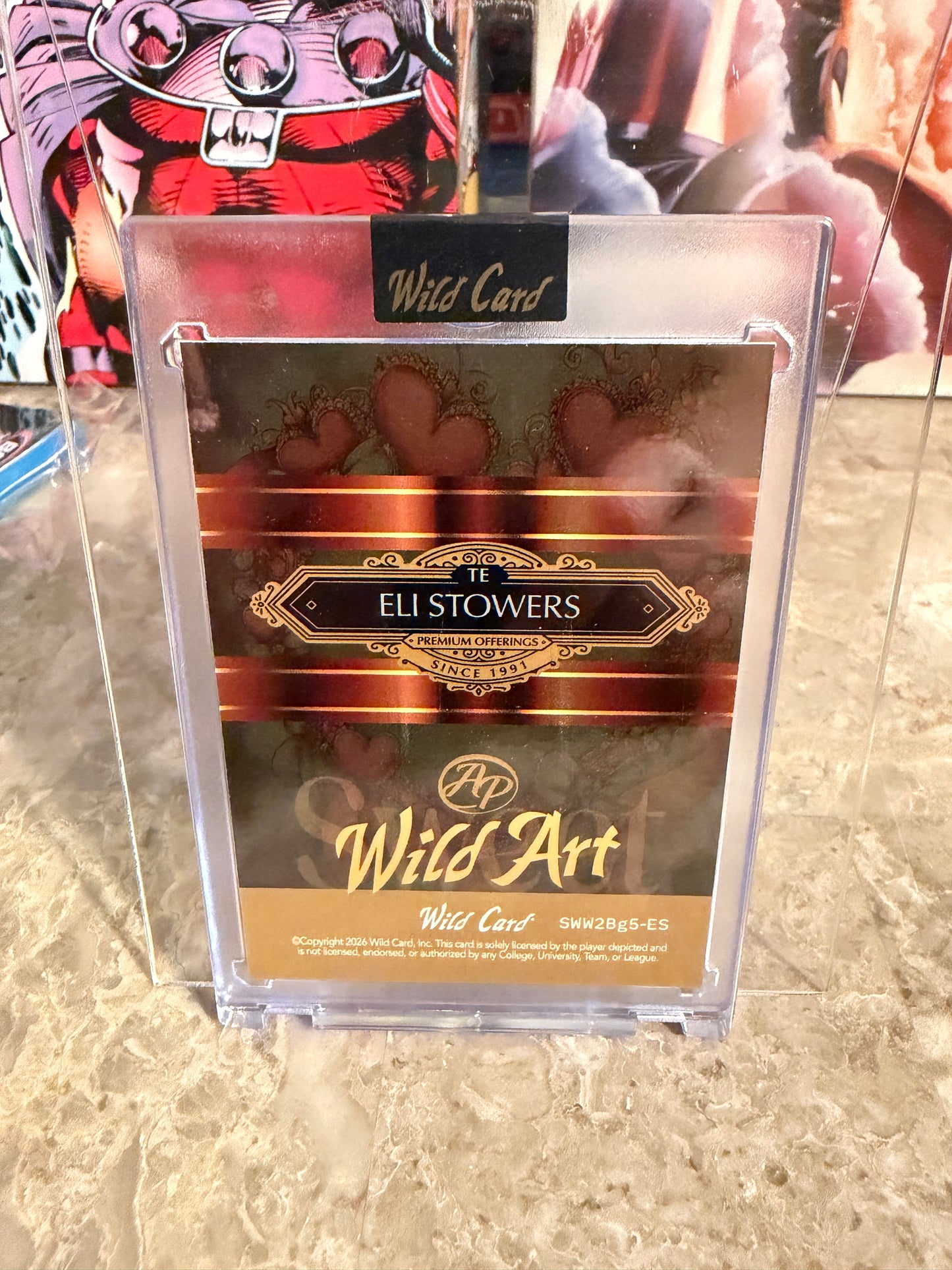 Eli Stowers 2026 Wild Card Wild Art 1/1