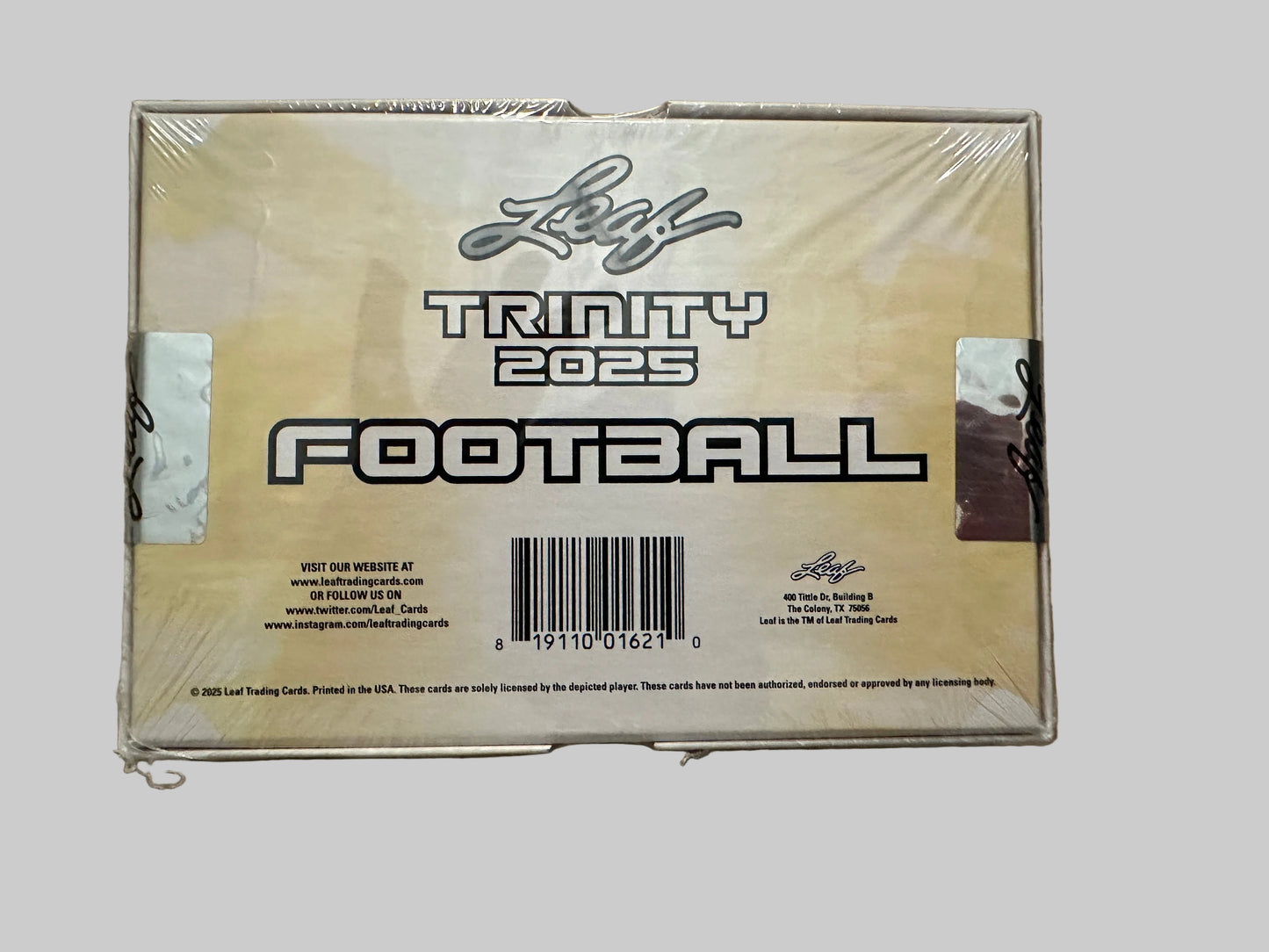 2025 Leaf Trinity Football Hobby Box - Available Now