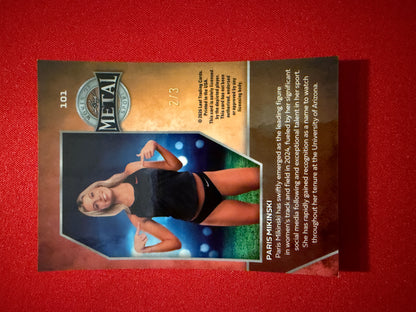 Paris Mikinski 2026 Leaf Women of Sport Base Red Prismatic /3 #101