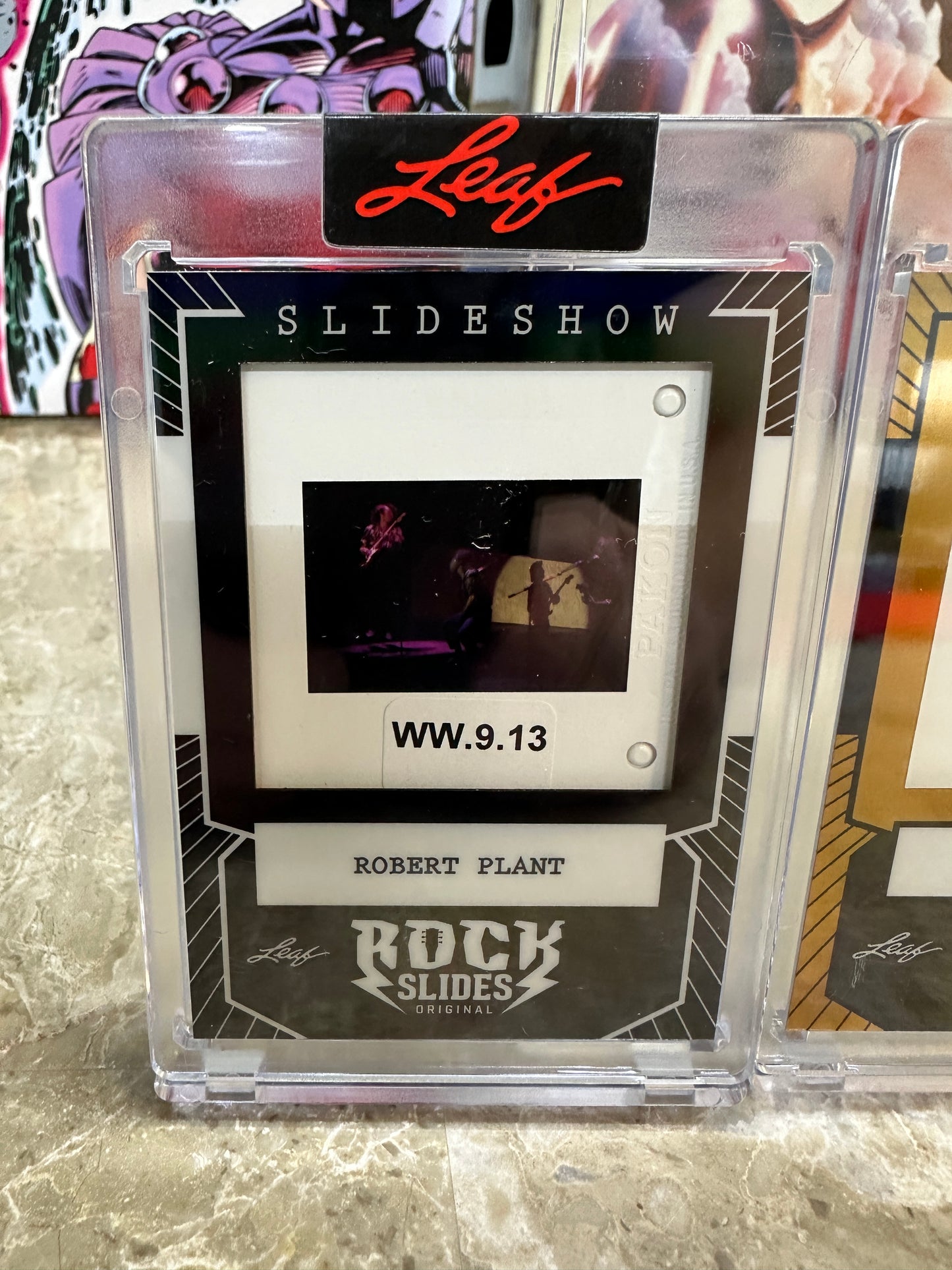 2026 Leaf Slideshow ROBERT PLANT Led Zeppelin Metal /25 + 3 Base 4-Slide LOT