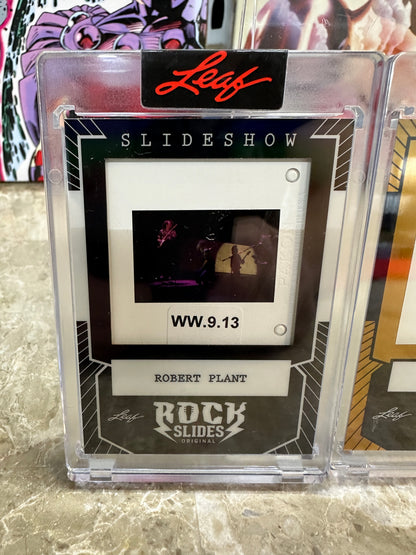 2026 Leaf Slideshow ROBERT PLANT Led Zeppelin Metal /25 + 3 Base 4-Slide LOT