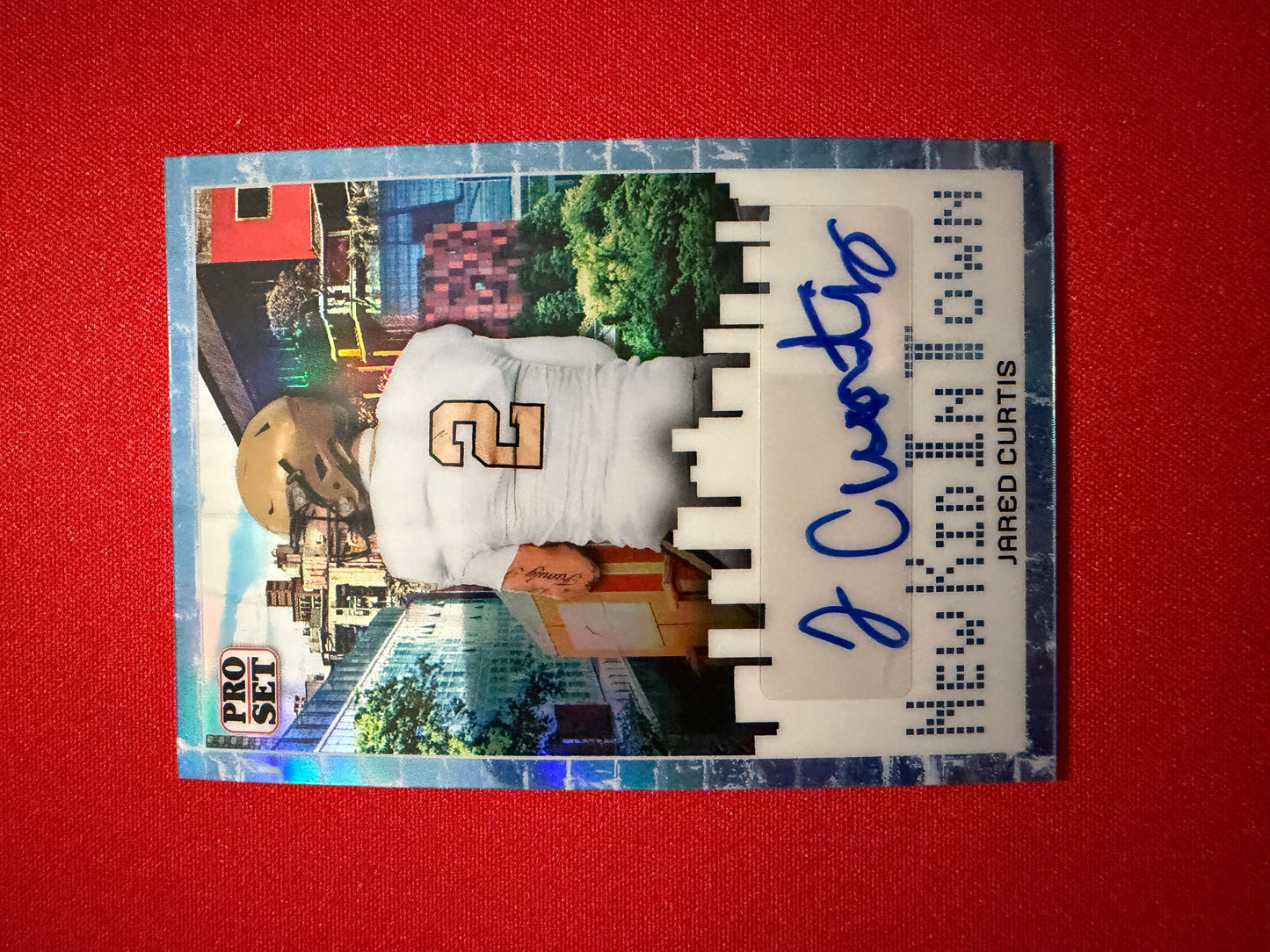 2026 Leaf Pro Set Football Jared Curtis Auto New Kid In Town Platinum /8