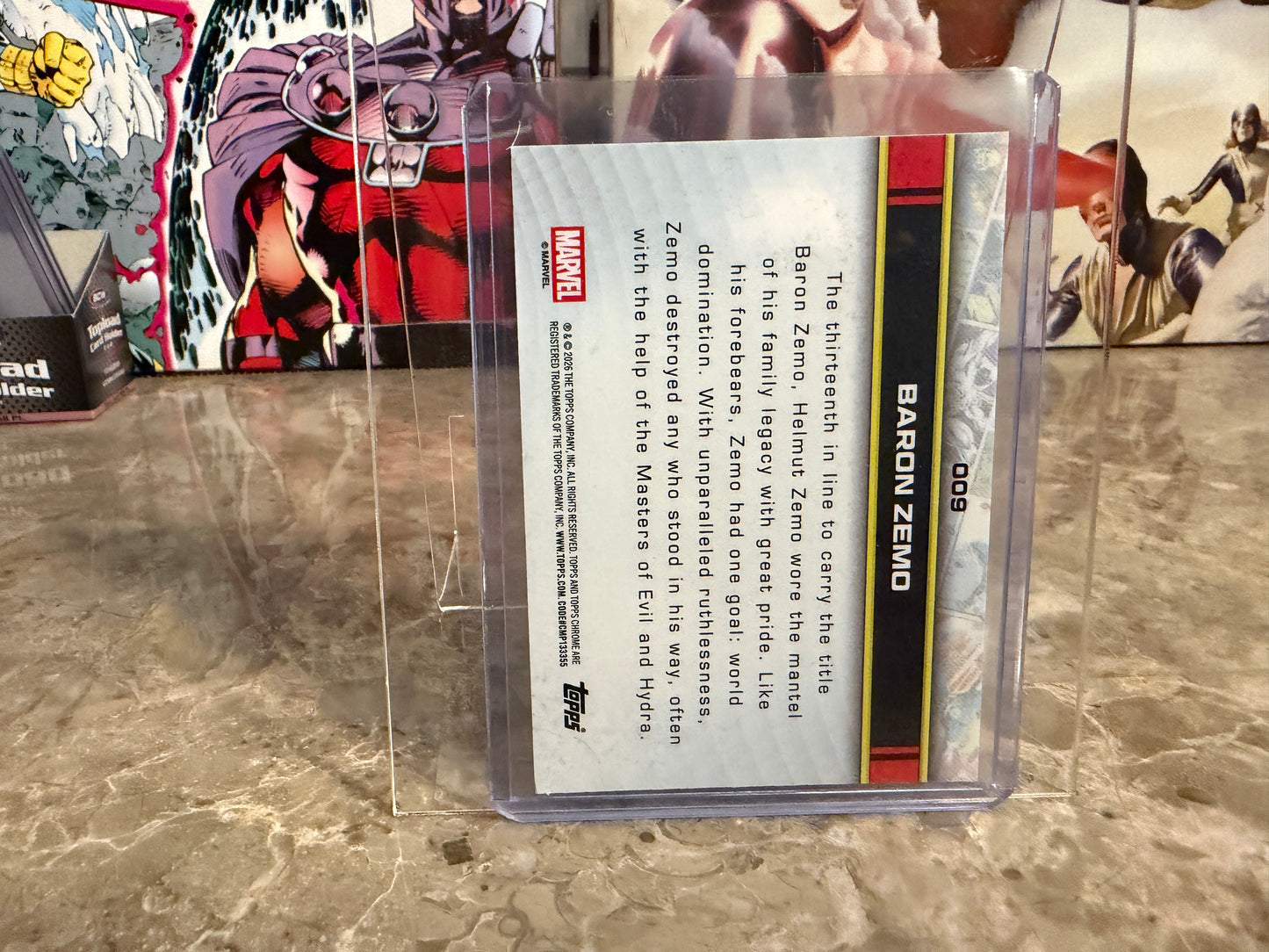 2026 Topps Marvel Chrome Baron Zemo /62 Spider-Web Red Blue #009